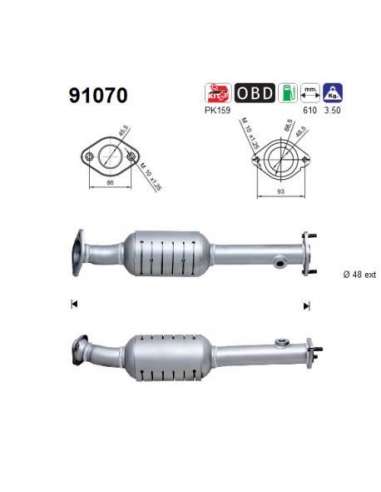 Catalizador As 91070 - SUZUKI LIANA 1.6i 105CV P