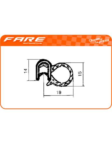 Junta de puerta Fare 1328 - PERFIL CONTORNO PUERTAS UNIVERSAL 5