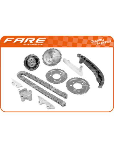 Juego de cadena de distribución Fare 13845 - KIT DIS. FORD TRANSIT 06-10 2.4
