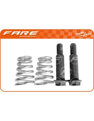 Muelle, tubo de escape Fare 2620 - KIT SUJECC. ESCAPE OPEL CORSA B 70