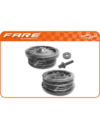 Kit poleas, cigüeñal Fare 4226C - KIT POLEA BMW SERIE 1-3-X3 DIE