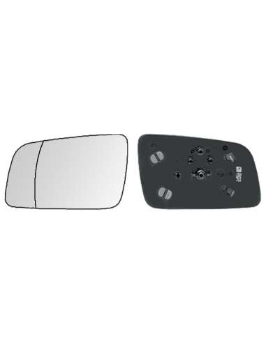 Cristal de espejo, retrovisor exterior Izq. Iparlux 31533241 - CRISTAL+BASE IZQ.-TERM-ASFE Opel As tra G (98=-04)