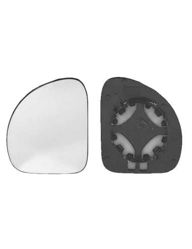 Cristal de espejo, retrovisor exterior Izq. Iparlux 35307511 - CRISTAL+BASE. IZQ-CONV Fiat Multipl a (99=-10)