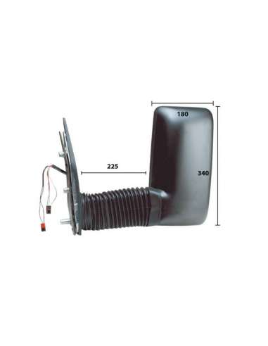 Retrovisor exterior Der. Iparlux 27135702 - ESPJ.DCH.ELEC.CVX.TER.B/LARG. Iveco Daily (00=-06)