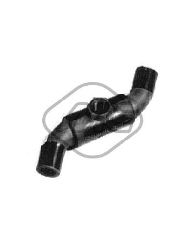 Tubo flexible de aspiración, filtro de aire Metalcauch 08112 - MGTO RACOR-COLECTOR R-19 1.7