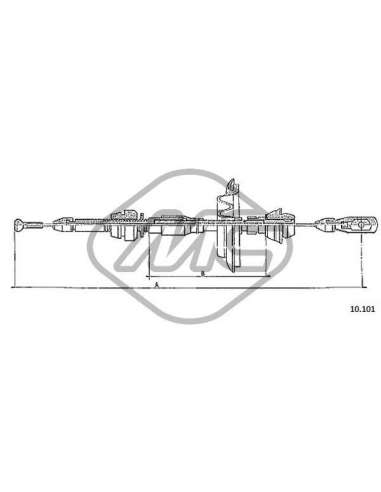 Cable del acelerador Metalcauch 80601 - MC CABLE ACELER. POLO DERBY COFLE