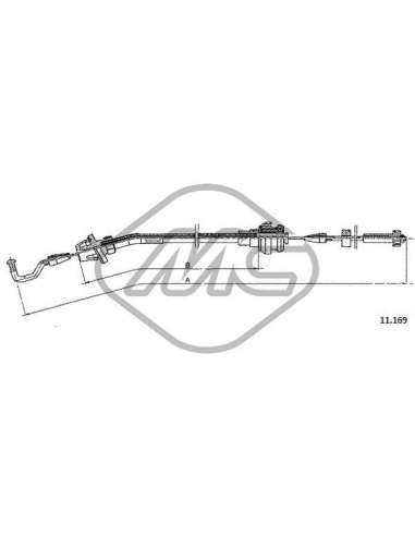 Cable del acelerador Metalcauch 80679 - MC CABLE ACELER. 320I 6 CYL COFLE