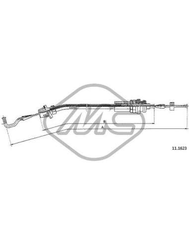 Cable del acelerador Metalcauch 80685 - MC CABLE ACELER. 316I COFLE