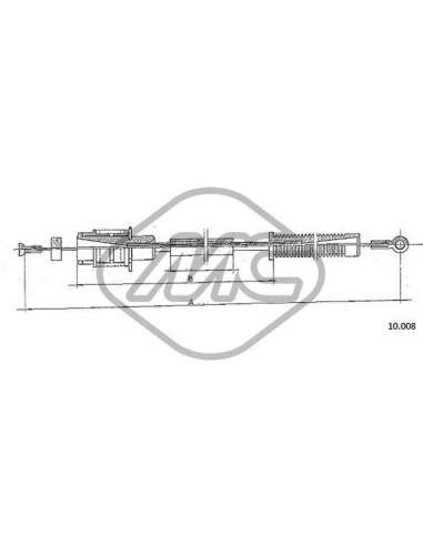 Cable del acelerador Metalcauch 80875 - MC CABLE ACELER. VISA 652 CC COFLE