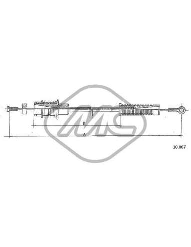 Cable del acelerador Metalcauch 80884 - MC CABLE ACELER. GS ALL CARB. COFLE