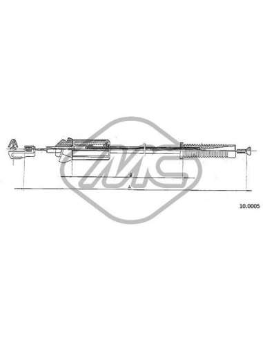 Cable del acelerador Metalcauch 80898 - MC CABLE ACELER. AX SPORT COFLE