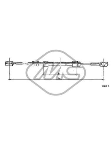 Cable del acelerador Metalcauch 81469 - MC CABLE ACELER. DAILY-GRINTA COFLE