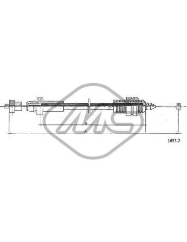 Cable del acelerador Metalcauch 81475 - MC CABLE ACELER. TEMPRA 1,4 - COFLE