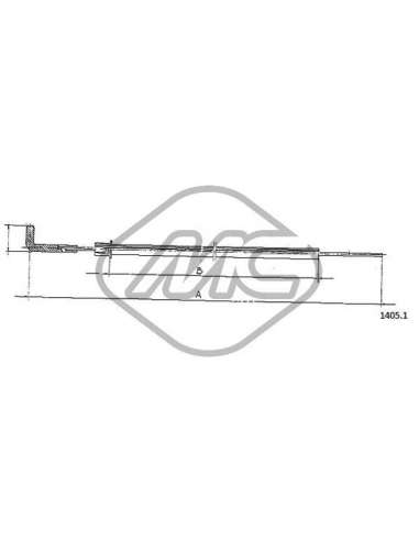 Cable de arranque Metalcauch 81571 - MC CABLE STARTER 126 MEYLE-ORIGINAL Quality