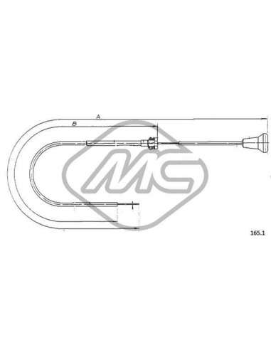 Cable de arranque Metalcauch 81572 - MC CABLE STARTER 850 ALL MEYLE-ORIGINAL Quality