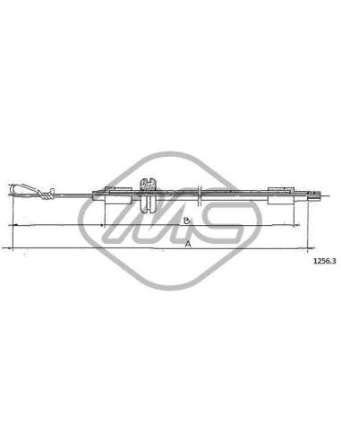 Cable del capó del motor Metalcauch 81595 - MC CABLE CAPO UNO ALL CLASSIC