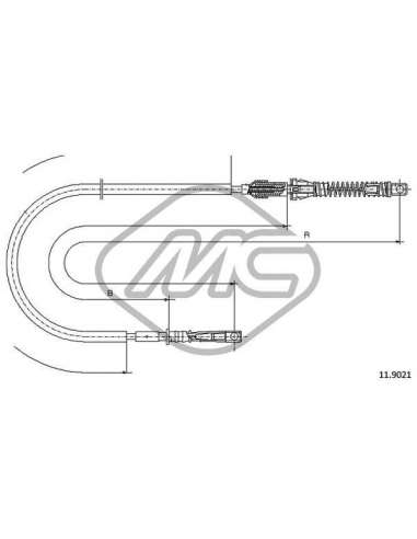 Cable del acelerador Metalcauch 81918 - MC CABLE ACELER. SIERRA 1,6 COFLE