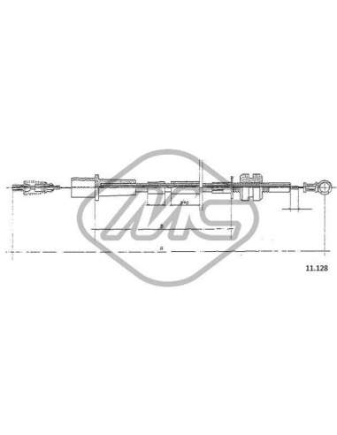 Cable del acelerador Metalcauch 82575 - MC CABLE ACELER. ASCONA C DIE COFLE