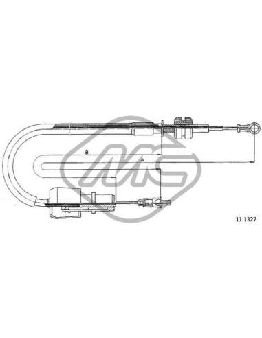 Cable del acelerador Metalcauch 82603 - MC CABLE ACELER. CORSA GSI 1, COFLE