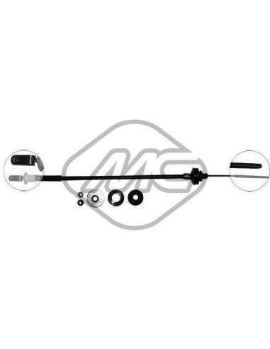 Cable de accionamiento, accionamiento del embrague Metalcauch 82693 - MC CABLE ENBR. 205 1,1 950 C