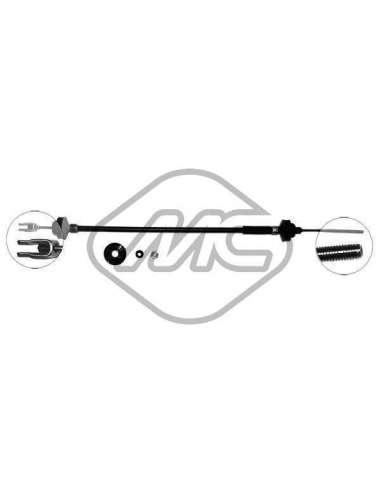 Cable de accionamiento, accionamiento del embrague Metalcauch 82694 - MC CABLE ENBR. 205 1,1 950 C