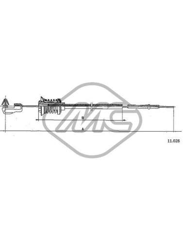 Cable del acelerador Metalcauch 83135 - MC CABLE ACELER. R 5SUPERCINQ MEYLE-ORIGINAL Quality