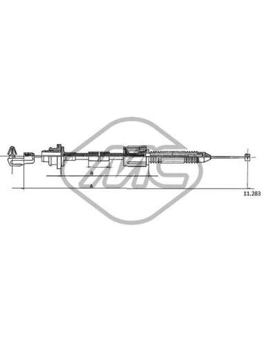 Cable del acelerador Metalcauch 83178 - MC CABLE ACELER. CLIO 1,4 COFLE