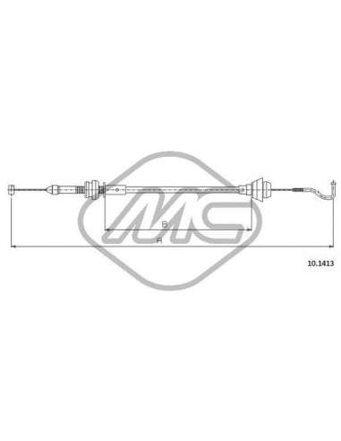 Cable del acelerador Metalcauch 83297 - MC CABLE ACELER. FAVORIT NUOV COFLE