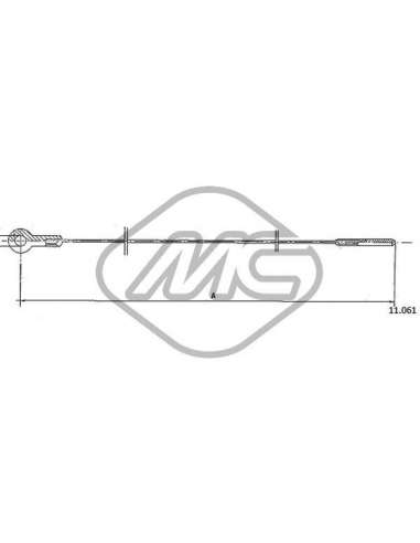 Cable del acelerador Metalcauch 83779 - MC CABLE ACELER. 1200 KAFER COFLE