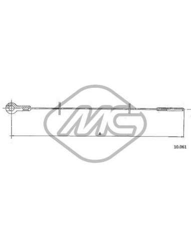 Cable del acelerador Metalcauch 83780 - MC CABLE ACELER. 1200 KAFER COFLE