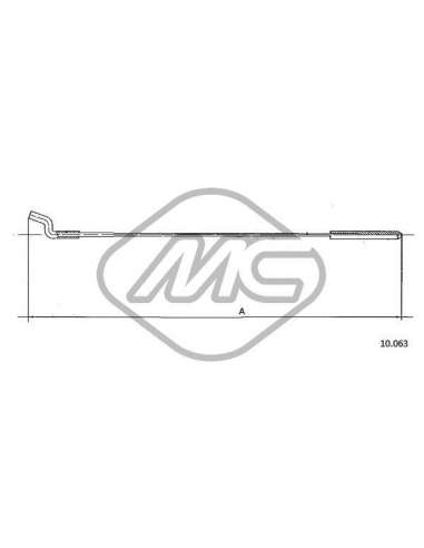 Cable del acelerador Metalcauch 83782 - MC CABLE ACELER. 1200 KAFER COFLE