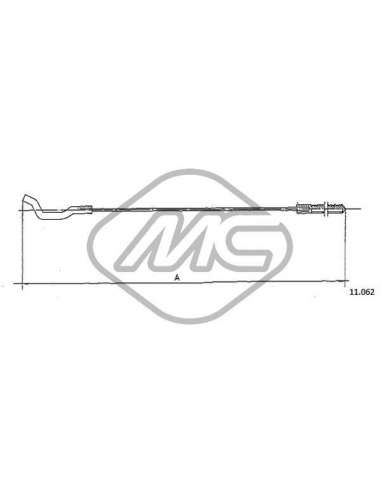 Cable del acelerador Metalcauch 83785 - MC CABLE ACELER. 1600 TL COFLE