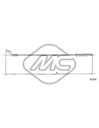 Cable del acelerador Metalcauch 83786 - MC CABLE ACELER. 1600 TL - 12 COFLE