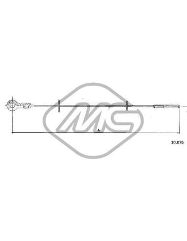 Cable del acelerador Metalcauch 83804 - MC CABLE ACELER. TRANSPORTER COFLE