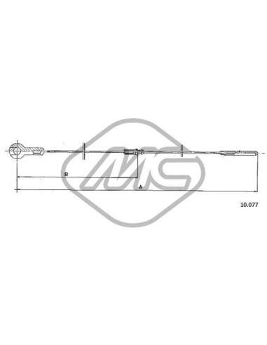 Cable del acelerador Metalcauch 83805 - MC CABLE ACELER. TRANSPORTER COFLE