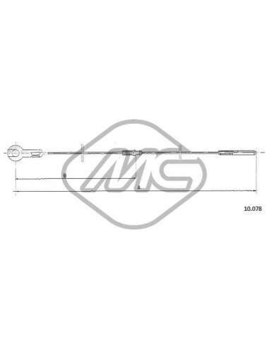 Cable del acelerador Metalcauch 83806 - MC CABLE ACELER. TRANSPORTER COFLE