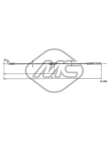 Cable del acelerador Metalcauch 83810 - MC CABLE ACELER. TRANSPORTER COFLE