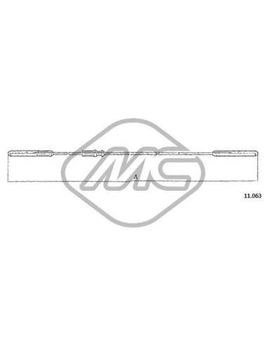 Cable del acelerador Metalcauch 83812 - MC CABLE ACELER. TRANSPORTER COFLE