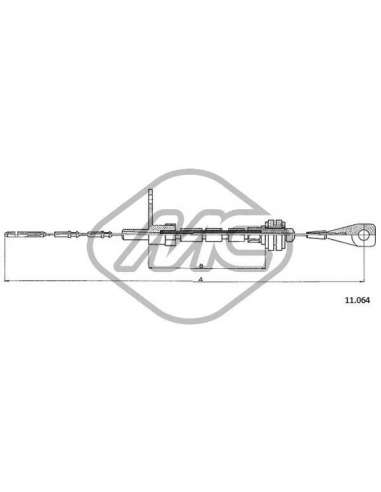 Cable del acelerador Metalcauch 83813 - MC CABLE ACELER. TRANSPORTER COFLE