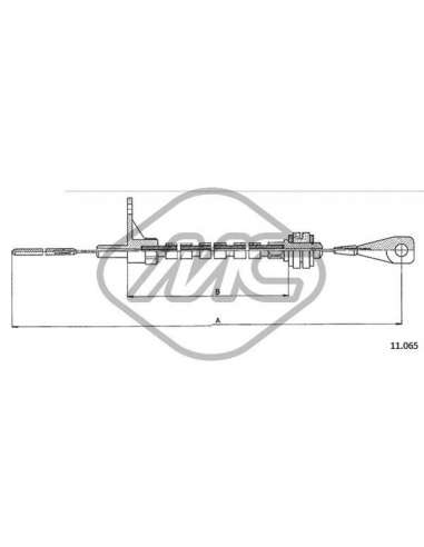 Cable del acelerador Metalcauch 83814 - MC CABLE ACELER. TRANSPORTER COFLE