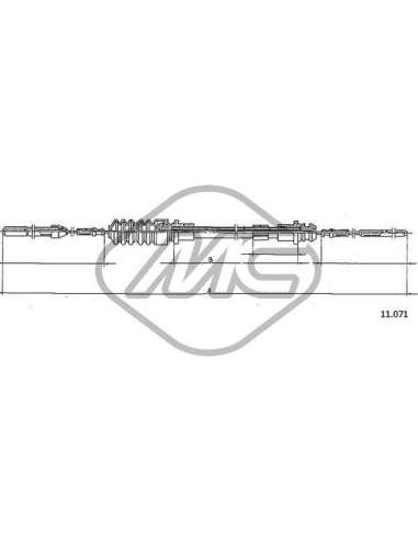 Cable del acelerador Metalcauch 83816 - MC CABLE ACELER. LT DIESEL 6 COFLE