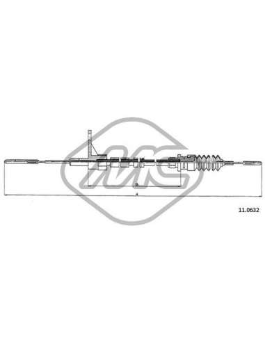 Cable del acelerador Metalcauch 83819 - MC CABLE ACELER. TRANSPORTER COFLE