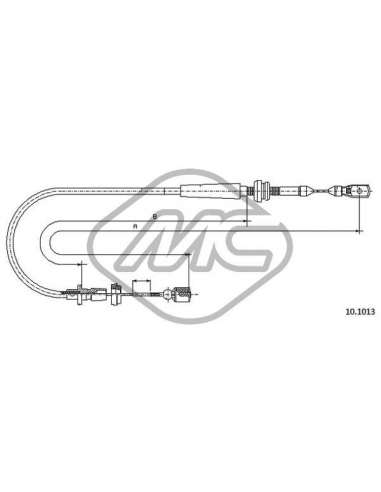 Cable del acelerador Metalcauch 83834 - MC CABLE ACELER. POLO ALL DS COFLE