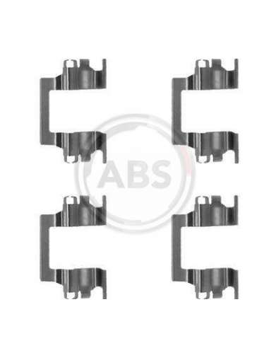 Kit de accesorios, pastillas de frenos Abs 1117Q - ACCESORIOS DE FRENO ISUZU/OPEL/VAUX