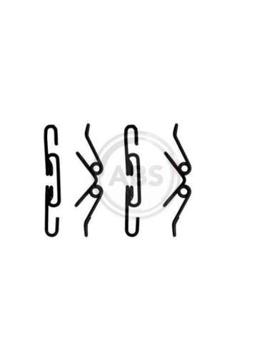 Kit de accesorios, pastillas de frenos Abs 1220Q - ACCESORIOS DE FRENO MERCEDES/VOLKSW