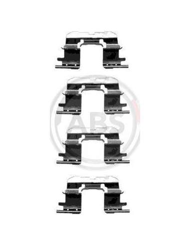 Kit de accesorios, pastillas de frenos Abs 1227Q - ACCESORIOS DE FRENO TOYOTA