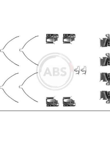 Kit de accesorios, pastillas de frenos Abs 1268Q - ACCESORIOS DE FRENO TOYOTA