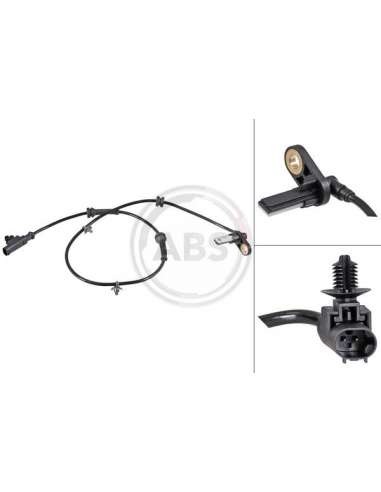 Sensor, revoluciones de la rueda Abs 30728 - SENSOR VELOCIDAD  NISSAN