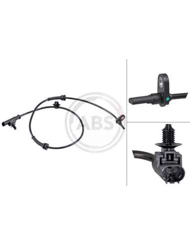 Sensor, revoluciones de la rueda Abs 30768 - SENSOR VELOCIDAD  CITROEN/PEUGEOT