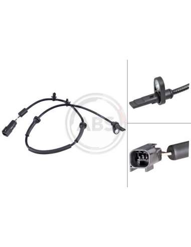 Sensor, revoluciones de la rueda Abs 30799 - SENSOR VELOCIDAD  MAZDA
